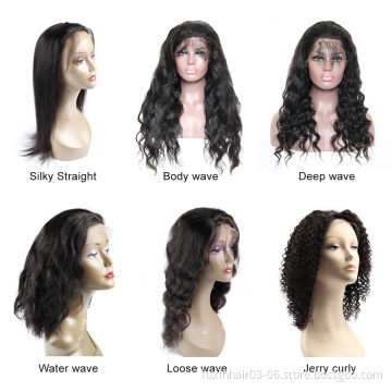 40 Inch Deep Wave Wig Human Hair Lace Frontal Wig Cuticle Aligned Chinese Peruvian Lace Frontal with Stretch Thin Swiss Lace